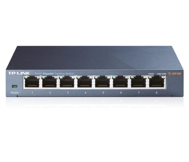 TP-Link 8p TL-SG108 Metal (8x10/100/1000Mbit) - 127183 - zdjęcie 2